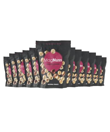 MagNuss hazelnut kernels | Gently roasted | 12x 200g pack | High-quality enjoyment full of nutrients | Freshly packaged