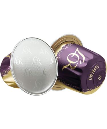L'OR Espresso Supremo Intensity 10 Coffee Pods Pack of 10 (100 Capsules Total) - Buy Online on GoSupps.com