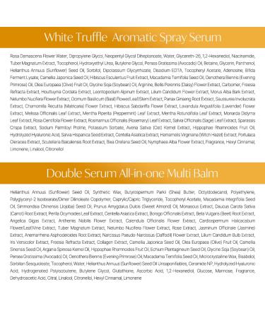 d'alba Piedmont White Truffle Vegan Holiday Gift Set First Aromatic Spray Serum & All In One Multi Balm Suitable for All Skin Types Perfect for Christmas Gift Stocking Stuffers Yellow3 - Buy Online on GoSupps.com