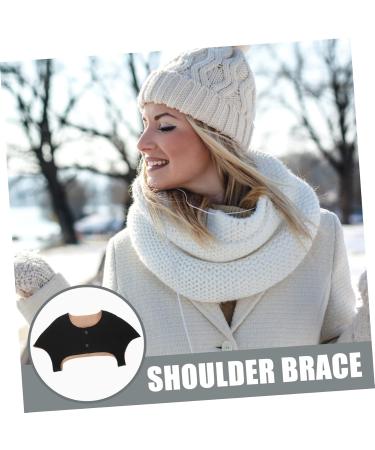 FOMIYES Warm Shoulder Vest - Shoulder Warmer & Stabilizer for Women | Cold Protection & Support | Velvet Brace 60x34cm Black - Buy Online on GoSupps.com