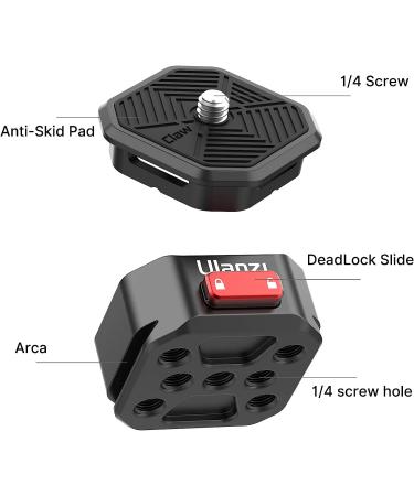 ULANZI Claw Quick Release Plate Kit for DSLR/Mirrorless Cameras & Gimbals - Buy Online on GoSupps.com