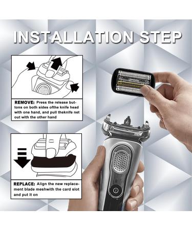 Buy Series 9 92B Electric Shaver Head - Compatible with Braun 9290cc 9291cc 9370cc & More - International Shipping Available - Buy Online on GoSupps.com