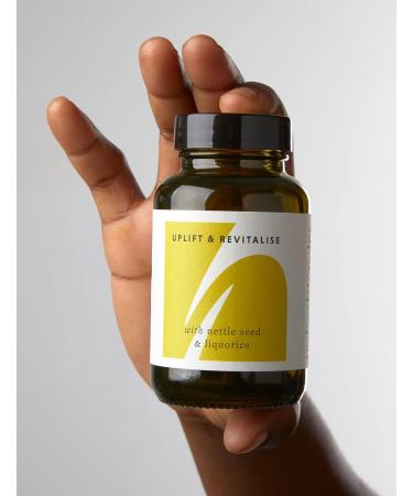 THE HERBTENDER Uplift & Revitalise - Vegan Adaptogenic Supplements with Nettle Seed & Liquorice (60 Capsules) - Buy Online on GoSupps.com