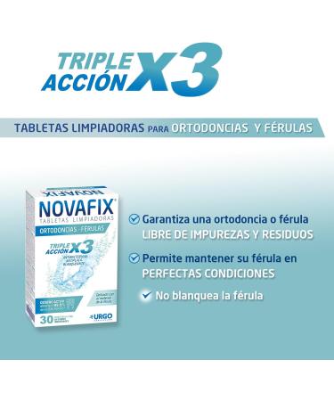  NOVAFIX Novafix Triple Action Cleaning Tablets for Orthodontics and Splints - Box of 30 - Buy Online on GoSupps.com