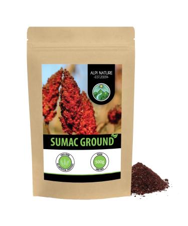 Sumac powder (500g 1.1lb) Turkish sumach ground vinegar tree spice 100% natural gently dried and ground without additives