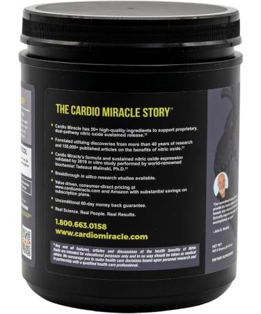 Cardio Miracle (TM) - Nitric Oxide Solution with L-Arginine & Beetroot - Heart Healthy Drink Mix (90 Servings) - Buy Online on GoSupps.com