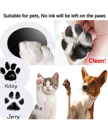 Ink Pad for Baby Handprints and Footprints - 2 Clean Touch Ink Pads, 6 Imprint Cards, Dog Paw Print Kit - Safe Non-Toxic Inkless Print Kit for Newborns - Family Keepsake (Black) - Buy Online on GoSupps.com