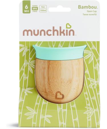 Munchkin Bamboo Open Cup 5oz - BPA Free Toddler Drinking Cup | Mint 360 Design | Weaning Cup for Babies 6 Months - Buy Online on GoSupps.com
