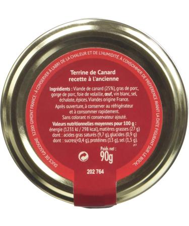 Ducs de Gascogne - Duck Terrine old-fashioned recipe 90g - Buy Online on GoSupps.com