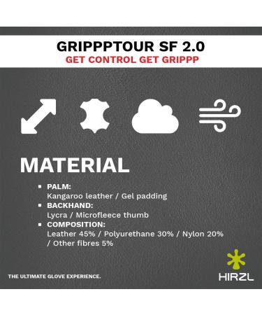 Buy HIRZL GRIPPP Tour SF 2.0 Unisex Cycling Gloves - Black XL | Best International Shipping - Buy Online on GoSupps.com