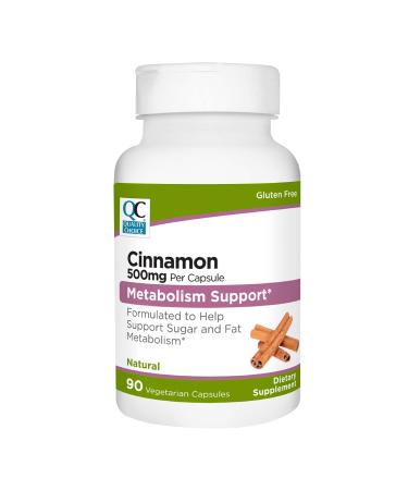 Quality Choice Cinnamon 500 mg Vegetarian Vitamin Supplement in 90 Count Bottles 1