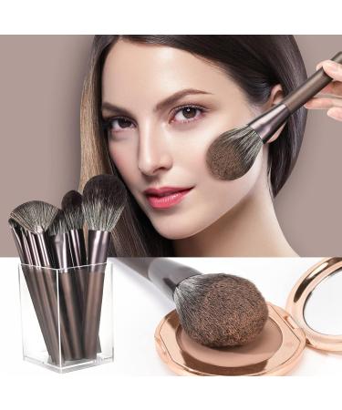 DUAIU Makeup Brushes 12pcs Makeup Brush Set Travel Make Up Brushes with Carry Case Foundation Blending Powder Blush Make-up Brush Kits Gift for Women Birthday Xmas Brown (with Case) - Buy Online on GoSupps.com