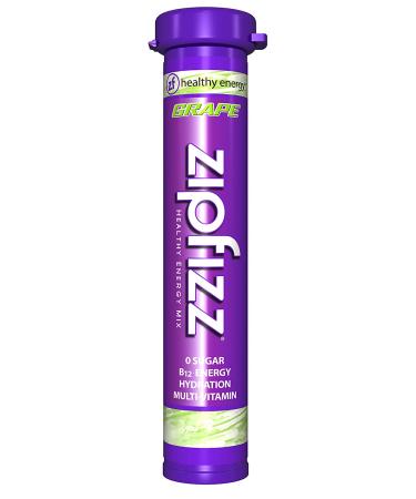 Zipfizz Grape Energy Drink Mix - Electrolyte Hydration Powder with B12 & Multi Vitamin (20 Pack) - Buy Online on GoSupps.com