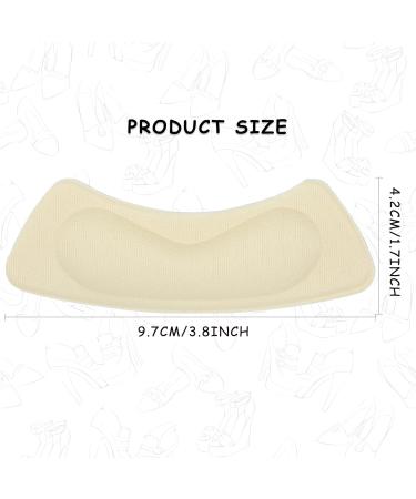 PROUSKY Heel Cushion Inserts - 6 Pieces, Self-Adhesive Shoe Pads for Loose Shoes - Anti-Slip Heel Grips and Blister Protectors for Women Men- Beige, One Size - Buy Online on GoSupps.com