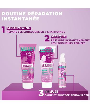 ENERGIE FRUIT | 2 in 1 Collagen Repair Reconstituting Conditioner Mask | Very damaged hair | Plant collagen | 200 ml - Buy Online on GoSupps.com