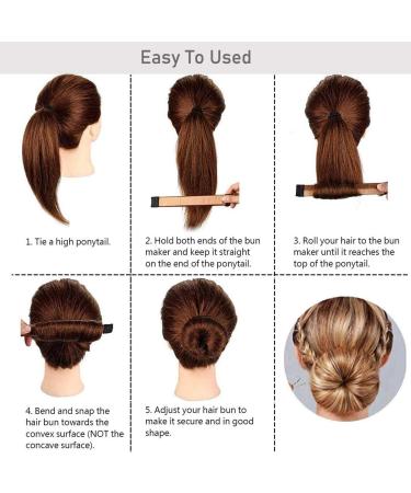 OCHILIMA Black Magic Bun Makers 3 Pcs - Professional Hair Bun Maker Set for Easy Snap and Roll - Ideal for Ballet and Ballerina Buns - Buy Online on GoSupps.com