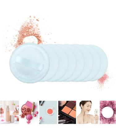 AUEAR 10 Pack Washable Satin Velour Makeup Powder Puffs - 2.36 Inch White Powder Pads - Buy Online on GoSupps.com