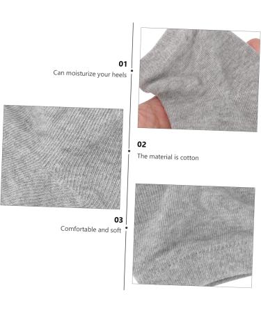 Mikinona 2 Pairs Gel Heel Socks Foot Lotion Spa Socks Sleep Spa Socks Gel Moisturising Socks Heel Repair Socks Moisturizing Feet Sock No Slip Spa Socks Gel Ankle Socks Gel Lining Cotton - Buy Online on GoSupps.com