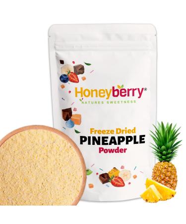 Poudre d'Ananas Lyophilis 100g - Poudre de Fruit Lyophilis - Ananas D shydrat en Poudre - Poudre d'Ananas S ch e pour P tisserie Smoothies et Yaourt - Poudre de Fruit Naturelle et Sans Additifs