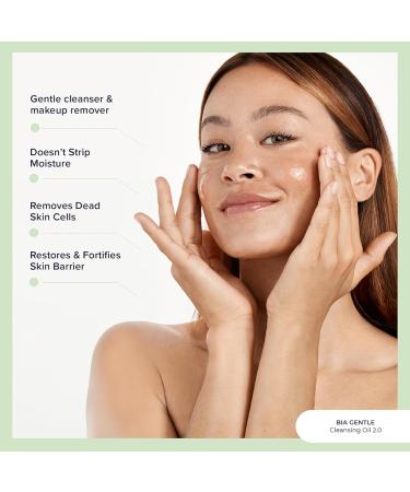 Codex Labs Bia 2.0 Skin Reset Duo Exfoliating Face Wash 2.0 (100ml) & Gentle Cleansing Oil 2.0 (30ml) - Creamy Cleanser Makeup Remover for Waterproof & Oil-Based Makeup - for Dry & Sensitive Skin - Buy Online on GoSupps.com