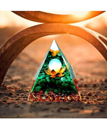 6CM Pyramid Orgon Crystal Energy Tower - Natural Reiki Chakra Stone for Courage, Healing, Protection & Meditation - Buy Online on GoSupps.com