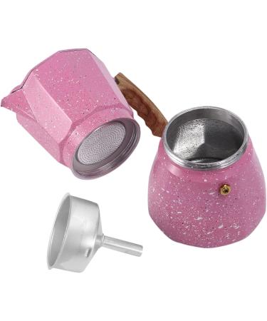 Latte Mocha Coffee Italian Moka Espresso Cafeteira Percolator Pot Field Coffee 300 ml Pink - Buy Online on GoSupps.com