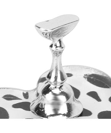 Nail Practice Holder Free DIY Manicure Tool Nail Display Stand Cow Texture Fade Resistant for Nail Artists for Home for Salon (Sliver) - Buy Online on GoSupps.com