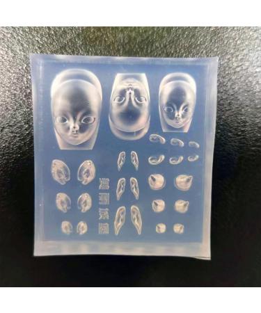 MCAORI Elf Ear Nail Stamping Templates Elf Doll Nail Art Molds Devil Horns DIY Nail Carving Mold Gift for Nail Art Enthusiasts - Buy Online on GoSupps.com