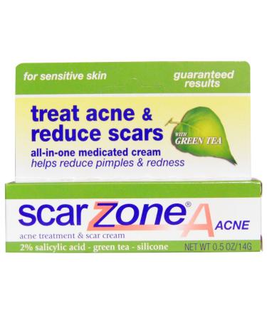 Sudden Change Scar ZoneA Acne Treatment & Scar Diminishing Cream with Green Tea for Sensitive Skin .5 oz.