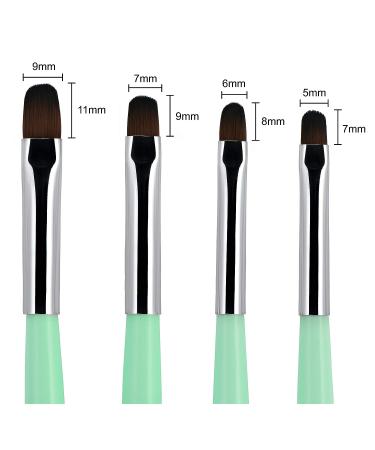 Beaute Galleria 4-Piece Gel Nail Brush Set (Size 6 8 10 14) for Gel Extensions & Polygel Nails - UV Builder & Nail Art Sculpting Brushes - Buy Online on GoSupps.com