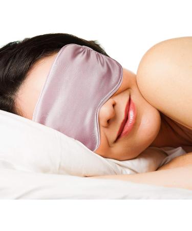 Silk Satin Sleeping Mask Set with Blindfold, Eyeshade, Ear Plugs, and Storage Bags - Ideal for Women and Men, Sleep, Travel, and Nap - Black & Taro Purple - Buy Online on GoSupps.com