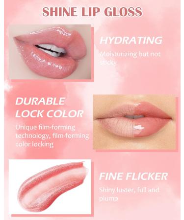 Clear Lip Gloss & Plumper | Hydrating High Shine Lip Oil | Long Lasting Moisturizing Lip Care for Women & Girls - Buy Online on GoSupps.com