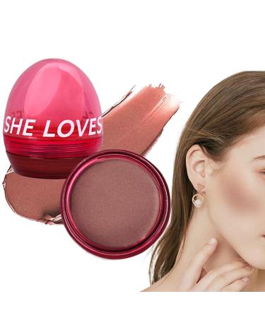 Face Cream Blusher | Monochrome Lightweight Blusher for Women | Products Teen Girls Cosmetics for Home Shopping Gathering Dating Traveling Working Pochy 03# Dry Rose