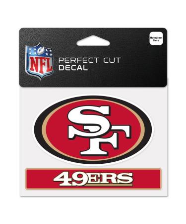 NFL San Francisco 49ers WCR48822014 Perfect Cut Color Decal 11.4 x 14.6 cm