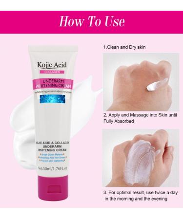 Whitening Cream for Armpits Lightening Cream for Skin Effective Whitening Cream for Armpits Knees Sensitive and Intimate Parts 50 ml - Buy Online on GoSupps.com