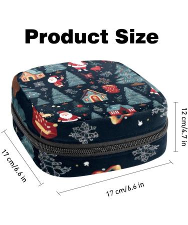 Muoooum Christmas Patterns Women's Bandage Storage Bags for Menstrual Products | Portable Zipper Bags for Teens & Women | Color 5 1 Count - Buy Online on GoSupps.com