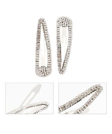 Luxshiny Rhinestone Snap Hair Clips - 2 Pack Glitter BB Hair Accessories for Sparkling Style - Buy Online on GoSupps.com