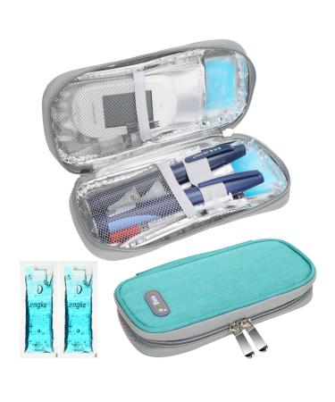 Youshares insulin cooling bag with 2 cooling packs - diabetics pocket for diabetic utensils keep the stocks safe and cold diabetes accessories PEN cool box while traveling (green) 02 green - Buy Online on GoSupps.com