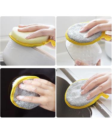 kisronda Dishwashing Sponges | 10Pcs Double Sided High Elastic Dish Sponges Hangable Kitchen Cleaning Sponges Reusable Washing Up Sponges - for Tableware Utensils Furniture Surfaces - Buy Online on GoSupps.com