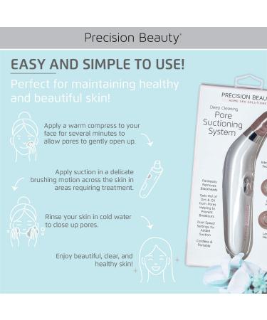 Precision Beauty Deep Cleaning Pore Suction System - Blackhead Remover Vacuum - Buy Online on GoSupps.com