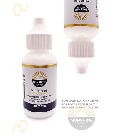 Sunshine Hair Replacement Glue - Extended Hold for Poly & Lace Hairpieces - Waterproof Bonding, Skin Safe - Buy Online on GoSupps.com