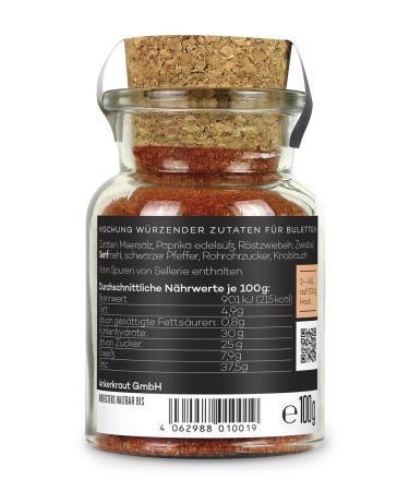 Ankerkraut Buletten & Fleischpflanzerl Spice Mix for Meatballs - 100g Cork Glass | Premium Meat Seasoning for Delicious Dishes - Buy Online on GoSupps.com