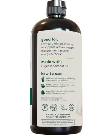 Organic MCT Oil for Keto Coffee - 32 fl oz | Fuel Your Morning - Buy Online on GoSupps.com