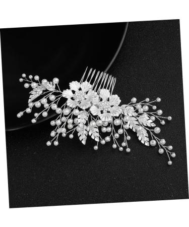 FRCOLOR Hair Comb Made of Crystal Pearl Hair Comb with Floral Pattern Wedding Hair Comb Flower Hair Accessories Rhinestone Headpiece Wedding Tiara Diamond Headpiece Bridal - Buy Online on GoSupps.com