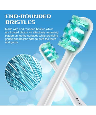 WAYYS Philips Sonicare Replacement Heads - 8 Pack Electric Toothbrush Heads for Optimal Care | International Shipping Available - Buy Online on GoSupps.com