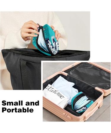 Japanese Waves Women's Portable Napkin Storage Bag | Ideal Menstrual Cup & Breastfeeding Pillow Holder for Women & Teens - Buy Online on GoSupps.com