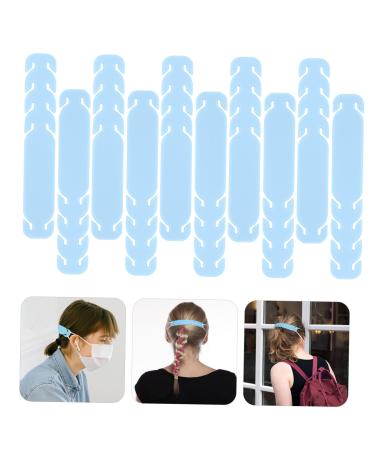 Frcolor 10st mask accessories Extension Ohrhaken Silicone Bund Mask Use Zapfenhaken holder I ask band buckle rope buckle ear protection hooks I ask headband protective cover 11x1.8cm