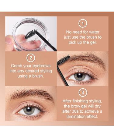 Erinde Eyebrow Wax Gel - Clear, Waterproof, Long Lasting Brow Styling for Feathery Fluffy Brow Freeze | Lamination Effect - Buy Online on GoSupps.com
