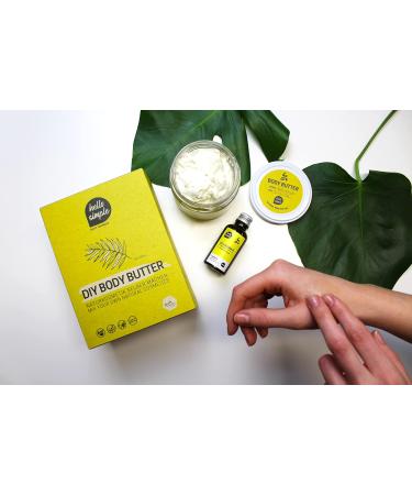 Hello Simple DIY Body Butter - Natural Vegan Organic Aluminum-Free Eco-Friendly (180g) with Jojoba Oil - Buy Online on GoSupps.com