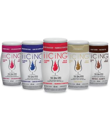 iiCiNG Flavour Shot Cherry Burst All Natural flavours | Zero Calories | 1 bottle | 48ml | 24 servings | You re in control of your own flavour | All you need to do is squirt 3 pack Cherry Burst - ca 48 ml (Pack of 3) - Buy Online on GoSupps.com